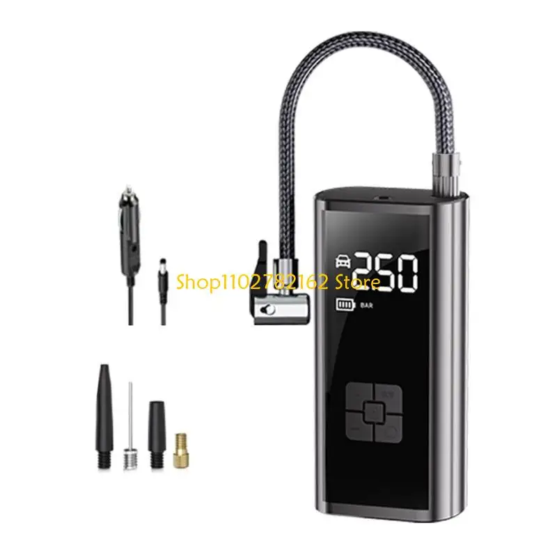 

547B Car Tire Tyre Inflator with LED Light Battery Power Digital Tire Inflator