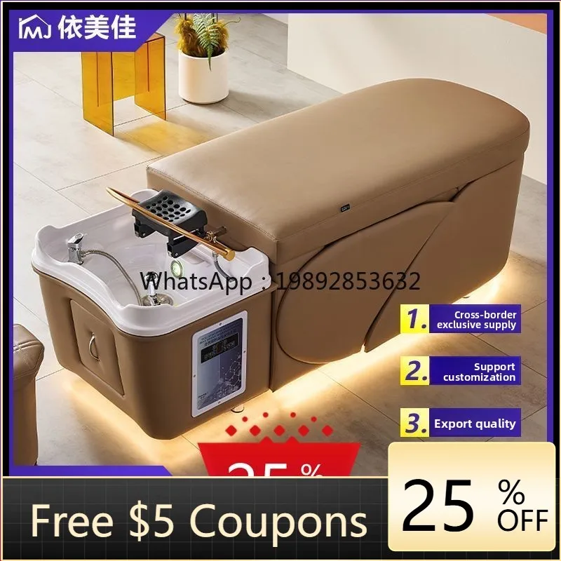 

Shampoo Bed Water Circulation Head Therapy Bed Hair Salon Water Heater Hairdressing Health Massage Steaming Bed