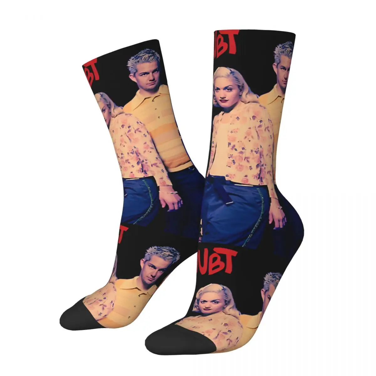 

Vintage Rock Men's compression Socks Unisex N-No Doubt Street Style Pattern Printed Novelty Crew Sock