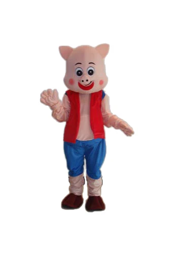 Nieuwe Volwassen Karakter Pig Mascot Kostuum Halloween Kerst Jurk Full Body Props Outfit Mascotte Kostuum