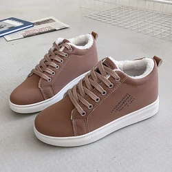 New Women's Shoes Winter Women Shoes Warm Fur Plush Lady Casual Shoe Lace Up Platform Shoes Fashion Sneakers Zapatos De Mujer