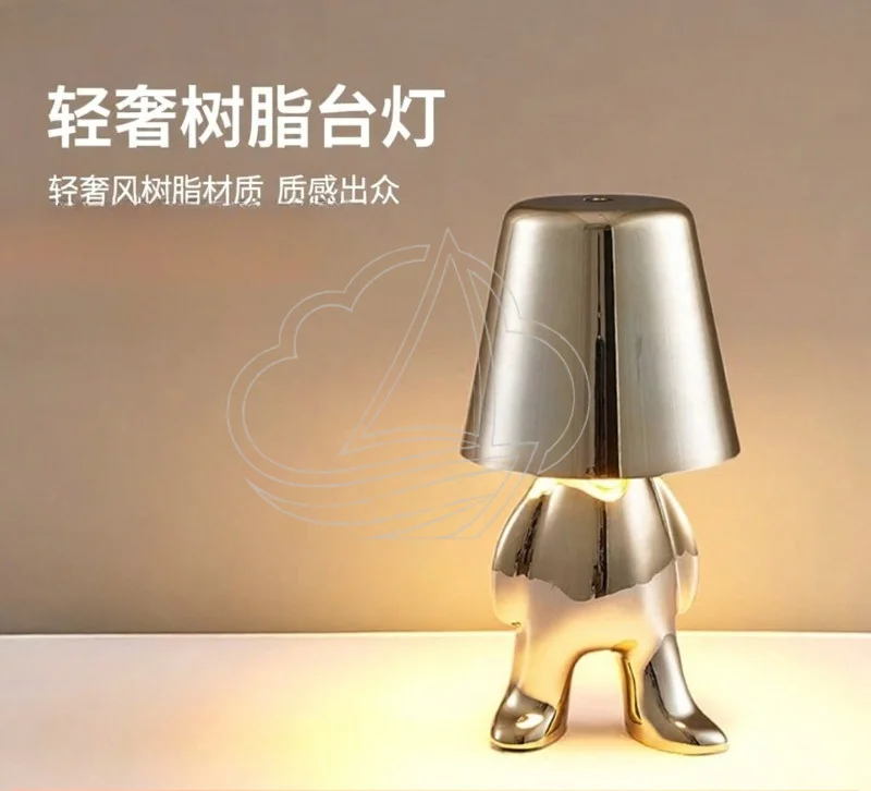 

USB Rechargeable Luxury Table Lamp Ambient Night Light for Bar Cafe Dining Bedroom Bedside Decoration