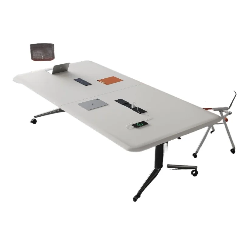 Blister mobile folding conference table strip table training multi-functional splicing table