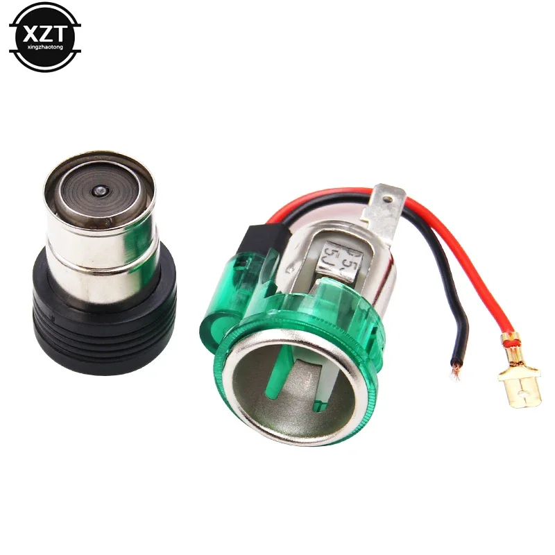 Encendedor de cigarrillos de 12V, 24V, 120W, práctico, seguro, duradero, a la moda, para motocicleta, barco, enchufe de salida p