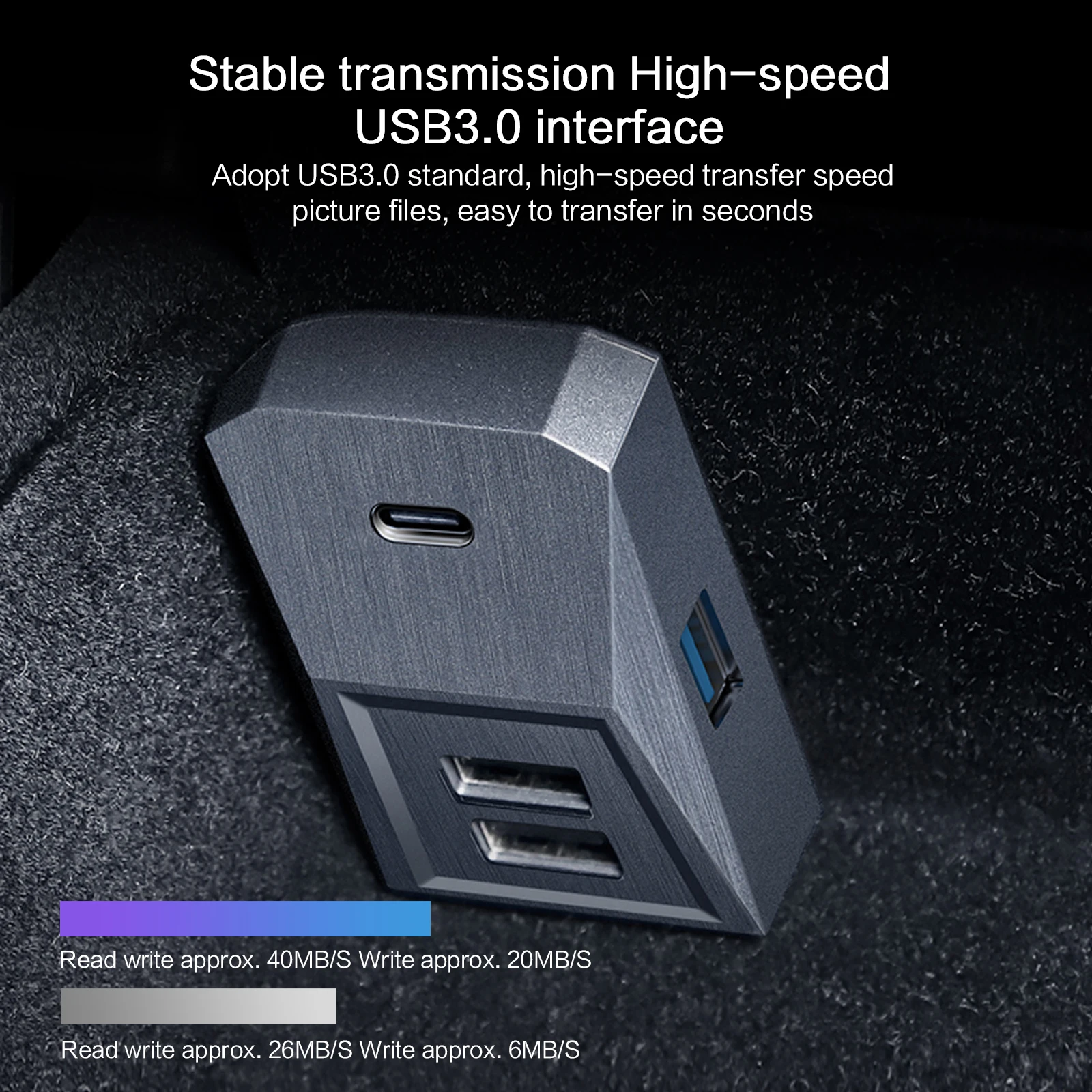 For Tesla Model Y Model 3 Accessories Glovebox USB Hub Port 모델3 모델y Docking Station Quick Charger Adapter Splitter Extension