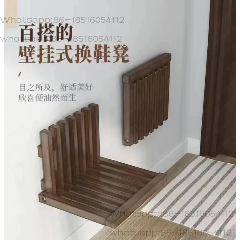 طاولة بجانب السرير قابلة للطي، إطار بجانب السرير مثبت على الحائط، يمكن وضعها في غرفة النوم، ومساحة موفرة مع طاولة بجانب السرير ضيقة جدًا. #2