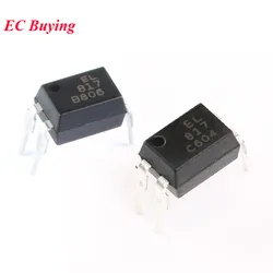 오리지널 옵토커플러 IC 칩, EL817 DIP-4 EL817C EL817B DIP4 DIP 817C 817B, 10 개, 신제품