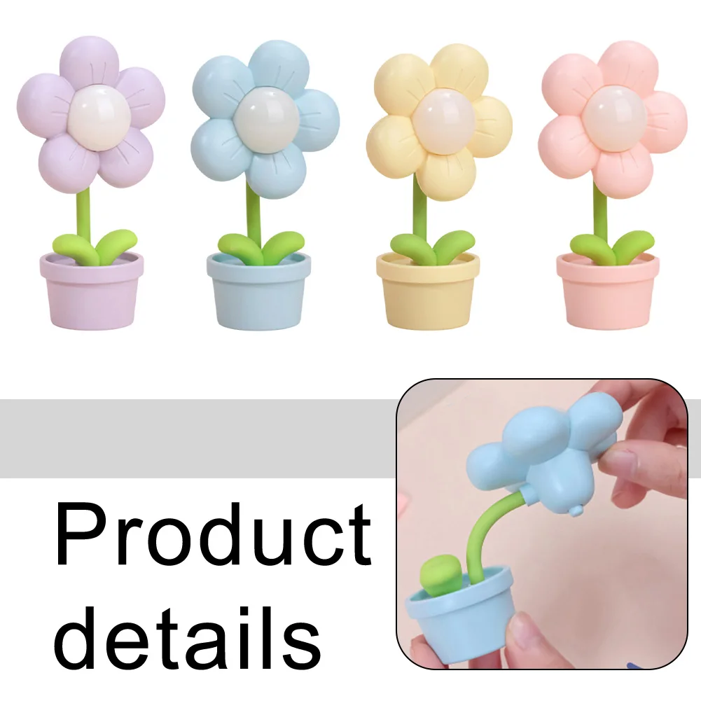 1pc So Cute For Minimalist LED Night -Light With Flower Outline Soft -Light Emission Fits Seamlessly On Any Desk