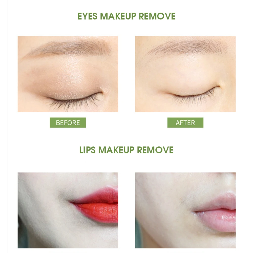 Kiss Beauty 아보카도 클렌징 크림 - 3-in-1 눈, 입술, 얼굴 클렌저, 부드럽고 철저하게 메이크업을 모두 지워줍니다.