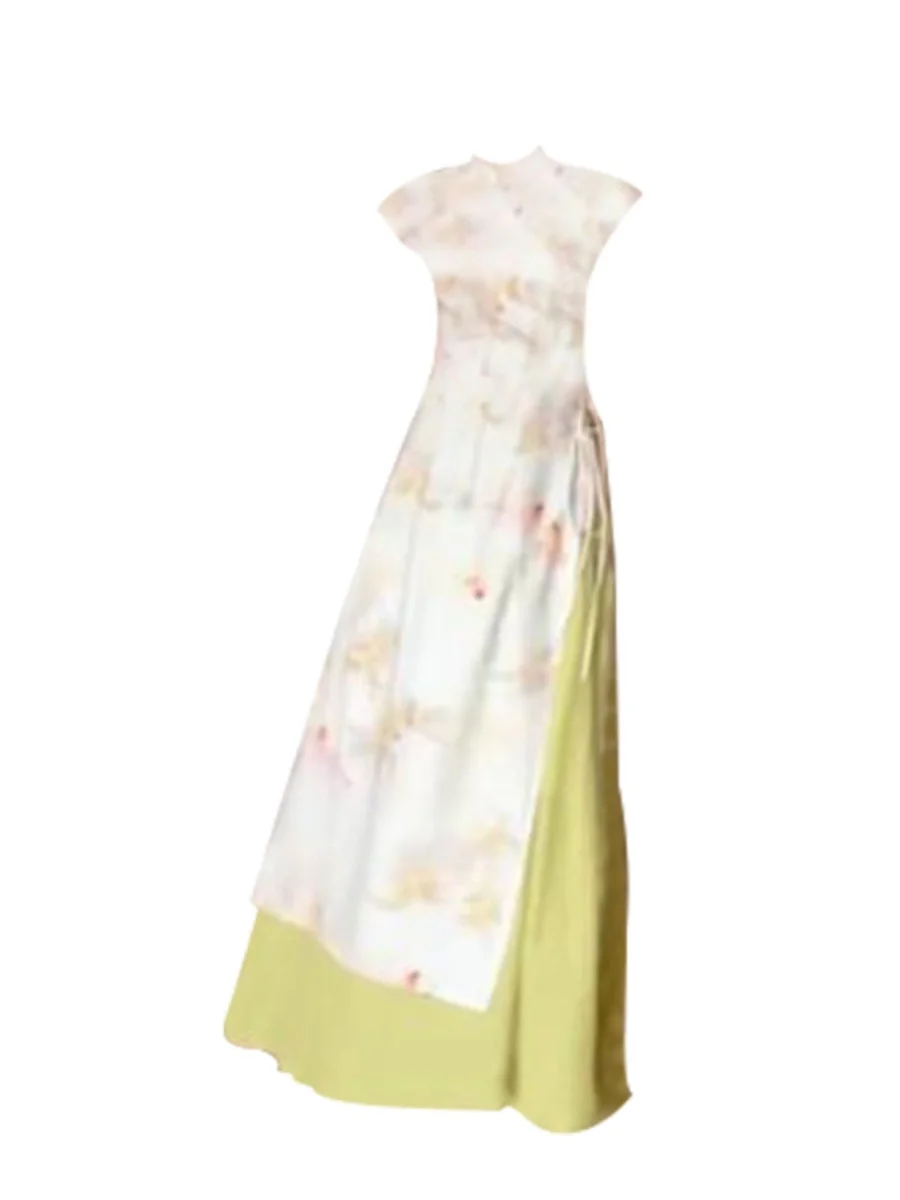 

plus Size Fashionable Set Women's Summer Slimming Skirt Meat Covering Two-Piece Ensemble Elegant Traditional Chines...
