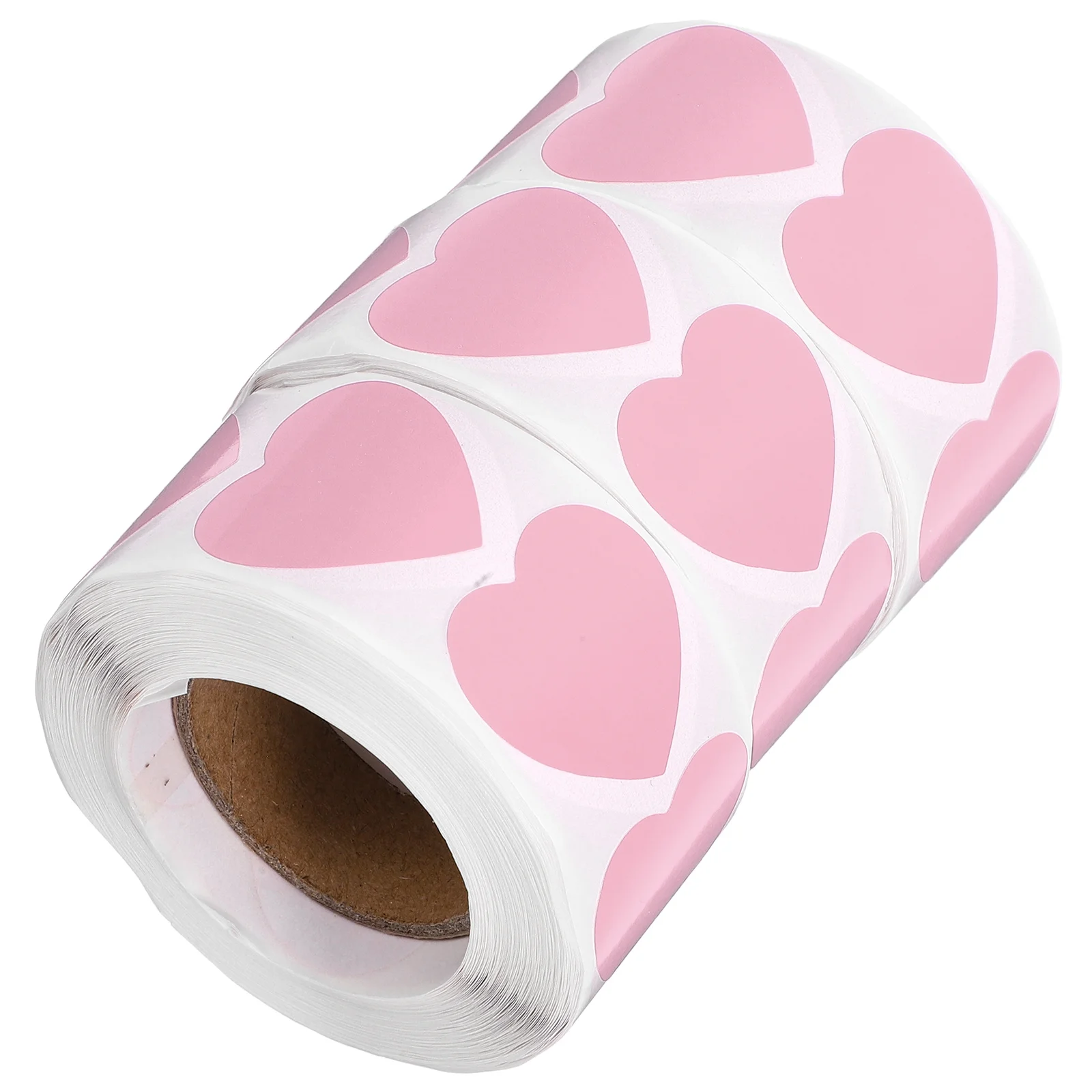 3 롤 레드 하트 스티커 발렌타인 데이 씰 라벨 봉투 카드 제작을위한 자기 접착 심장 모양 라벨