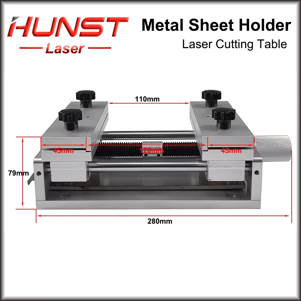 HUNST Fixture Worktable for Laser Marking Cutting Engraving Machine Gold Silver Metal Ceramics Clamp Table Thin Foil Holde