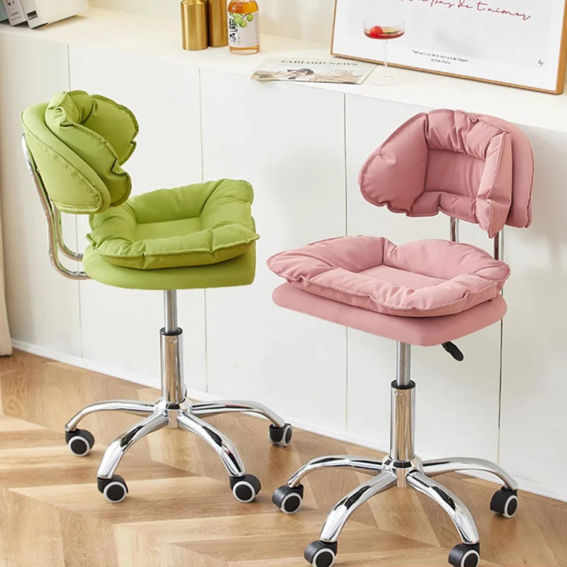 

Barber Salon Office Chair Relax Cushion Nordic Floor Dining Computer Chair Visitor Modern Sillas De Espera Library Furniture