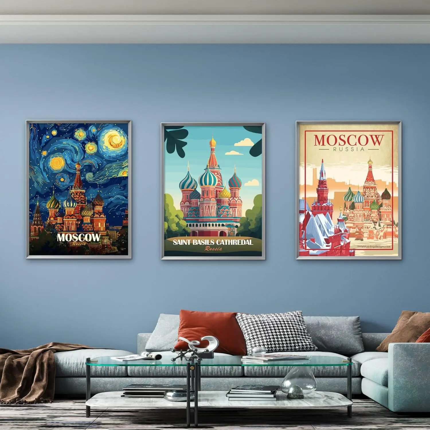 

Moscow Scenery 5D Diamond Painting Kit For Cathedral of St. Basil Fresco DIY Gem Embroidery Modern Style Home Decor Hand Gift