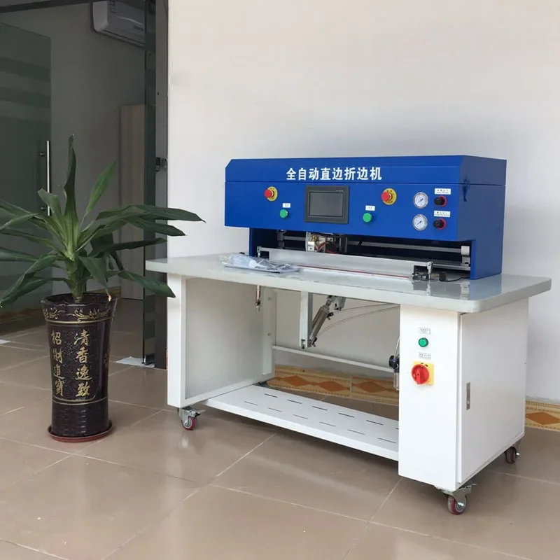 Automatic Leather Straight Edge Flanging Machine Leather Belt Leather Belt Allinone Rubber Flanging Machine Hot Melt Adhesive