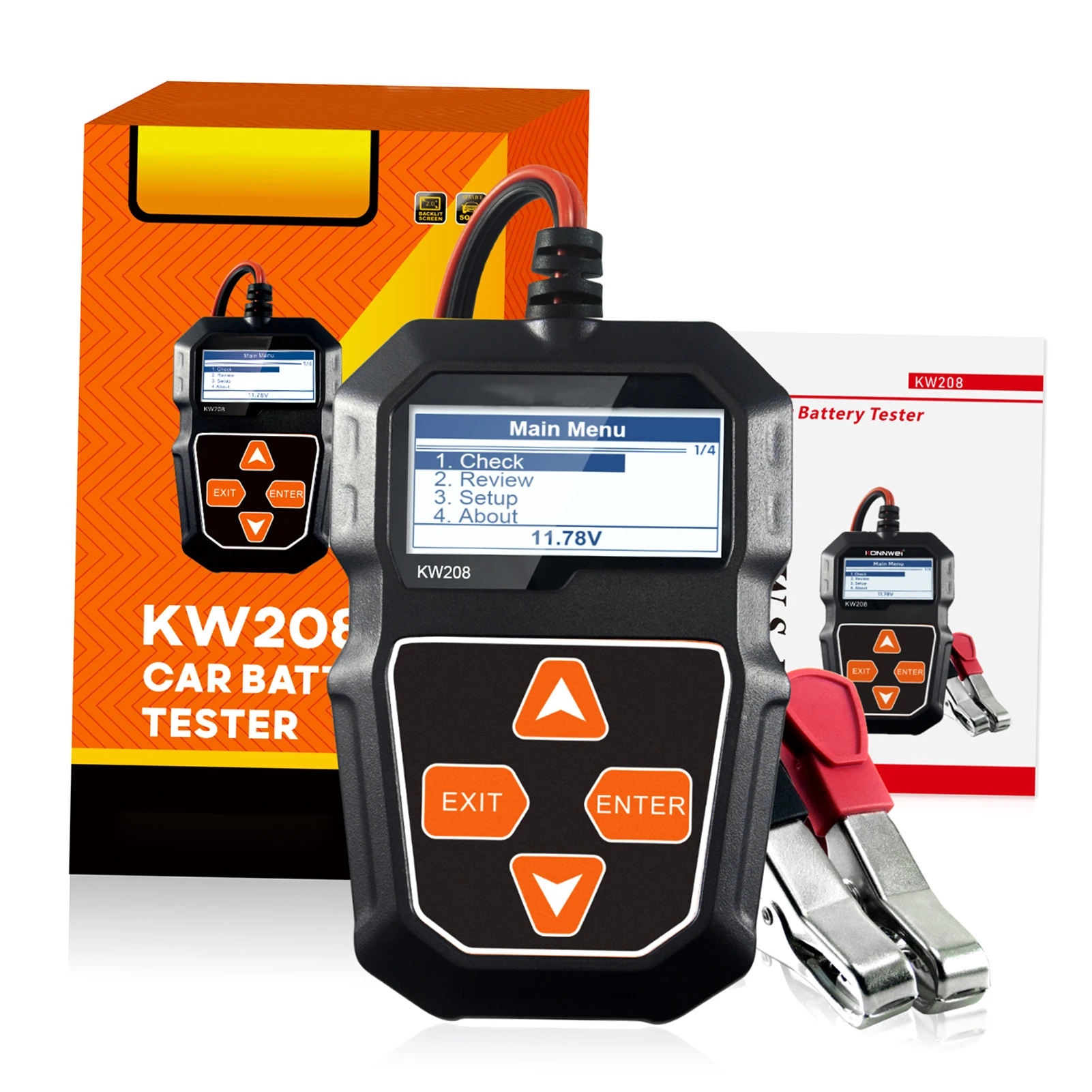 

12V Car Battery Load Tester Professional Automotive Alternator Analyzer Waveform Voltage Test for Car Boat Motorcycle