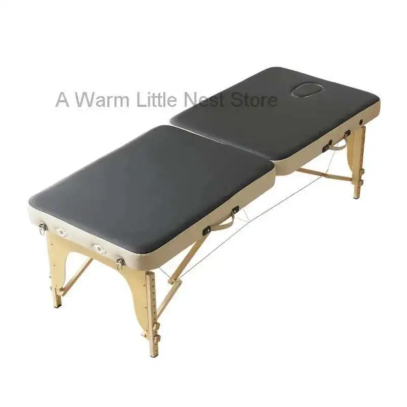 Tempat Tidur Pijat Salon Kecantikan Portabel Tempat Tidur Bulu Mata Wajah Sofa Pijat Lipat Tempat Tidur Tato Tandu Estetika Furnitur Salon Cama