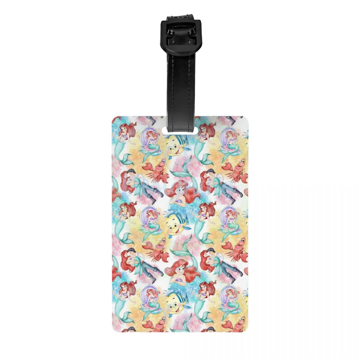 

Custom The Little Mermaid Luggage Tag Privacy Protection Baggage Tags Travel Bag Labels Suitcase