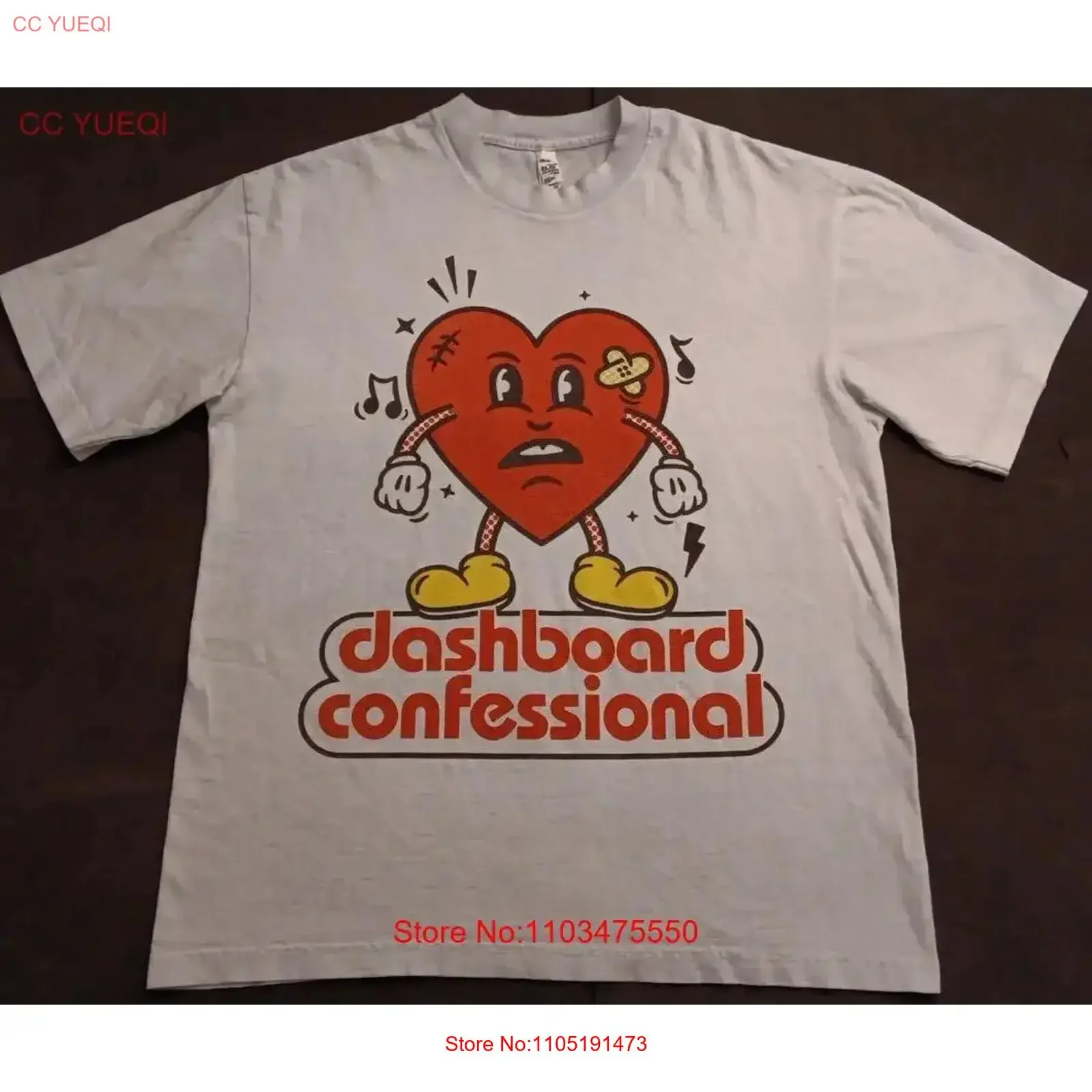 Med Los Angeles Apparel Dashboard Confessional Band T Shirt vintage Washed Comfortable Stretched homme Top For Everyday Wear