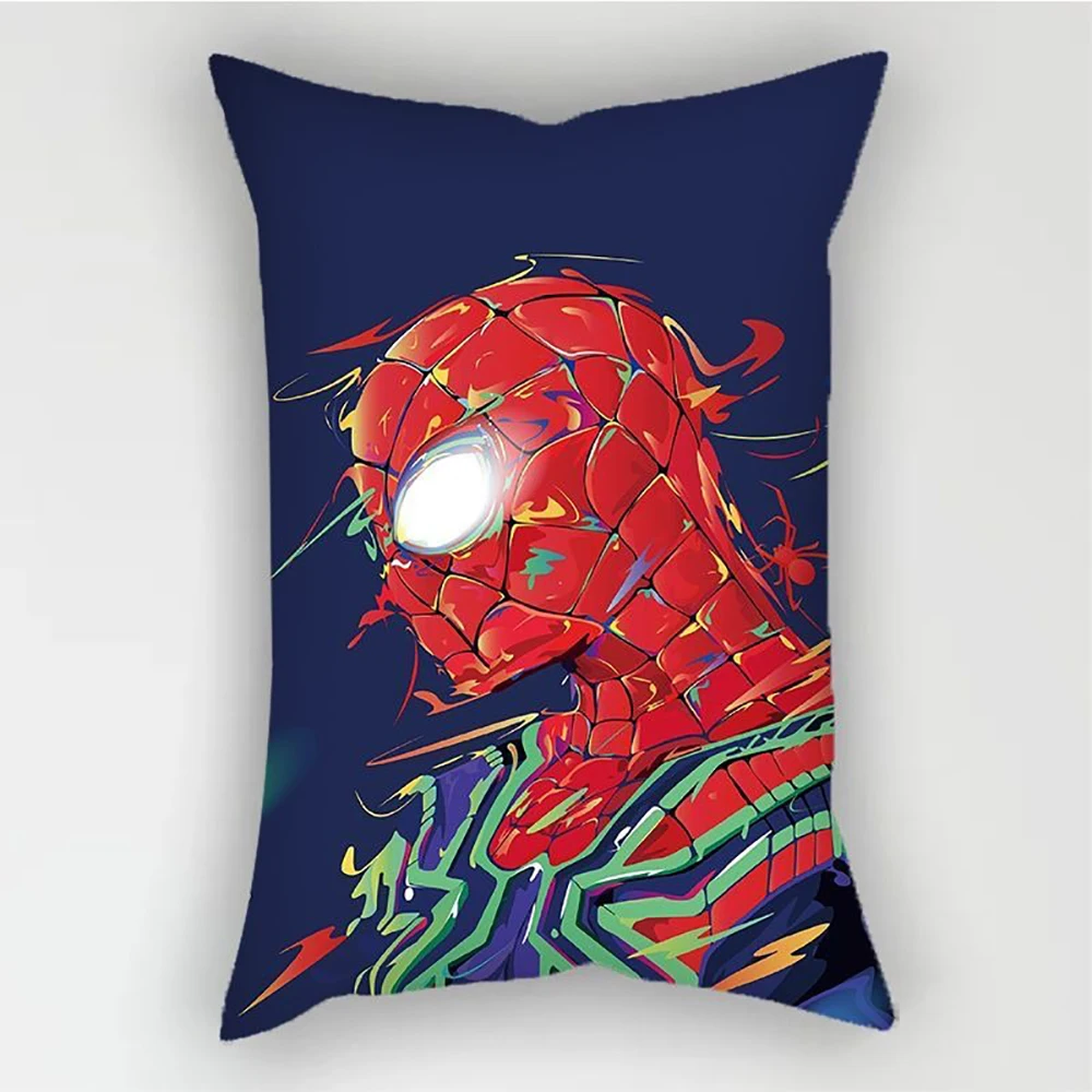 كارتون كابتن أمريكا المخدة المنتقمون سوبرمان غطاء مسند الظهر هدية غرفة المعيشة أريكة عنبر المخدة