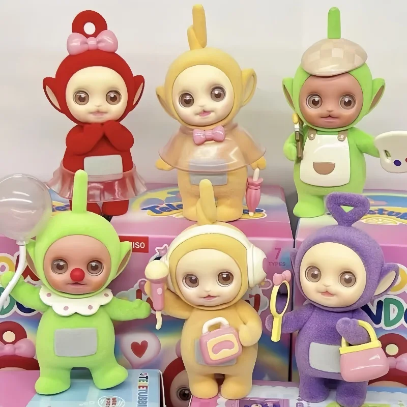 Miniso Teletubbies Showcase Series Blind Box Toy Cute Tinky Winky Dipsy Laa Laa Po Doll Mystery Box Decor Girl Birthday Gifts