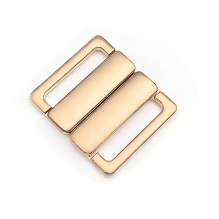 

Металлическая застежка-крючок для бюстгальтера 3/4 дюйма, зажим-карабин, быстросъемная пряжка, аксессуар для белья, светло-золотистый, 20 мм