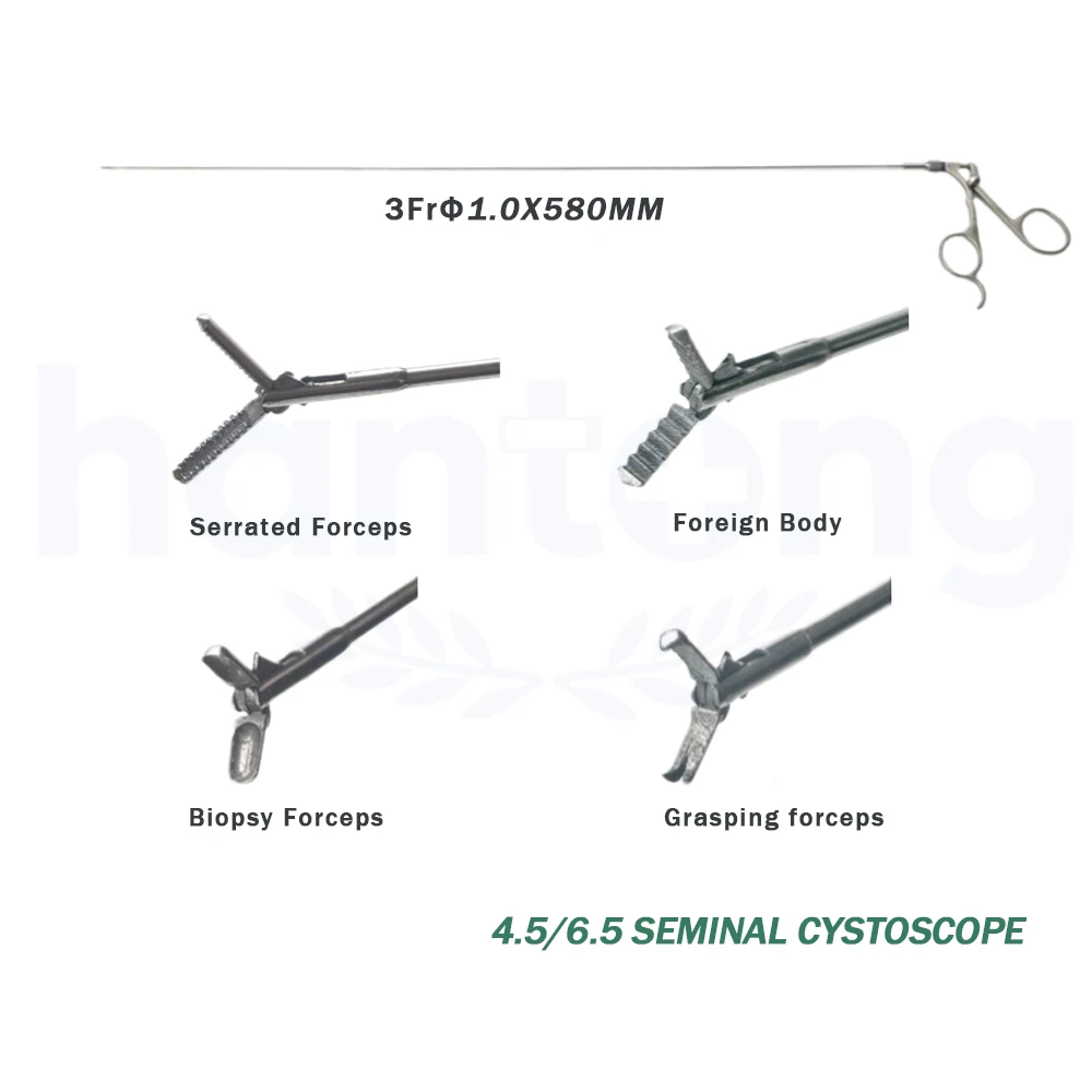 Urological Instruments Biopsy Forceps Ureteroscope Foreign Body Forceps 3Fr*580mm  1.0*580mm Special for Seminal Cystoscope