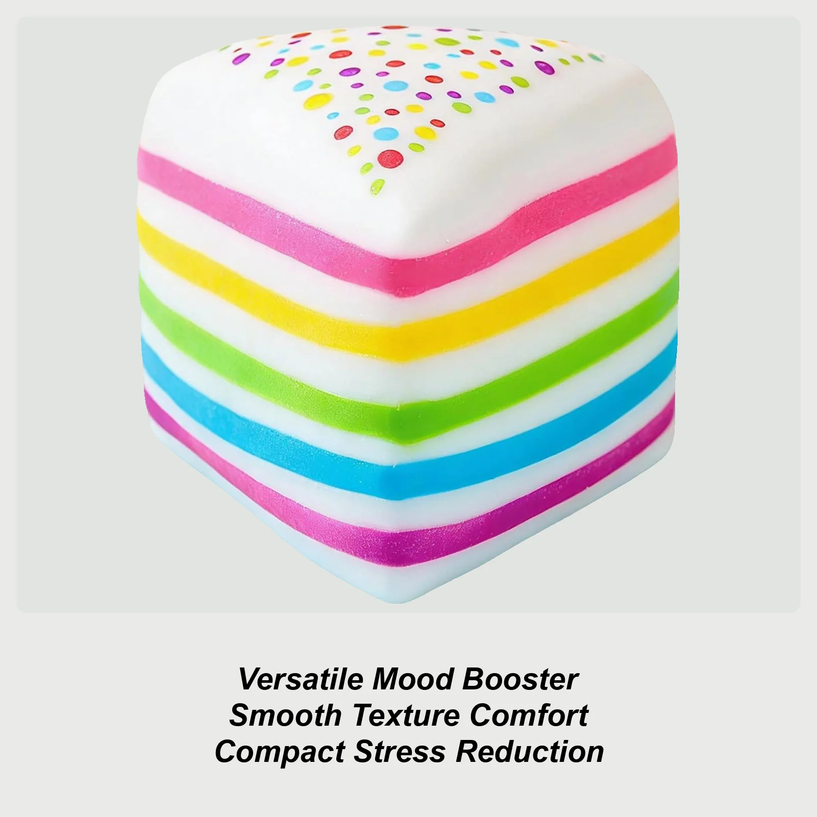 ストレスボールケーキ-スローライジング感覚玩具-フードフィンガーフィジェット-ストレス解消グッズ-男性女性子供向け-家庭教室オフィス旅行仕事用