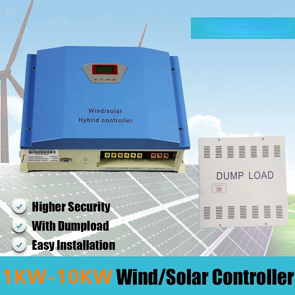 1KW 2KW 3KW 5KW 10KW Wind and Solar Hybrid Controller IP42 PWM 24V-360V Regulator For wind turbine generator