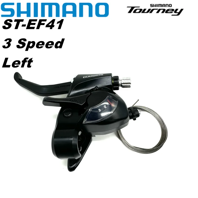 

SHIMANO TOURNEY ST EF41 Левый 3-скоростной рычаг переключения передач Тормозной рычаг переключения MTB Велосипедный триггер