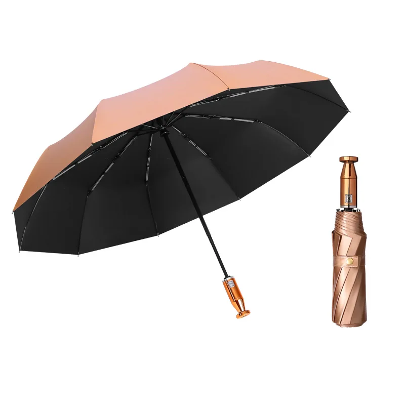 Fully Automatic Umbrellas for Girls Female Women Gift Box The Sun Protection Folding Small Cute Windproof Rain Gear