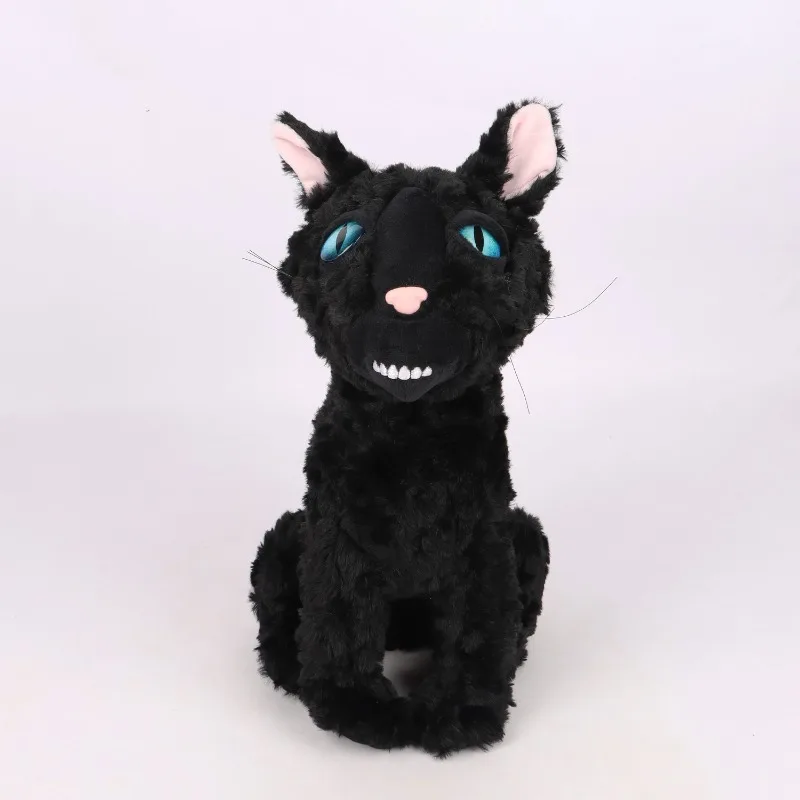 18x20x36CM New Anime Coraline Cat Kawaii Q Version Figure Model Plush Toys Doll Ornament Gifts