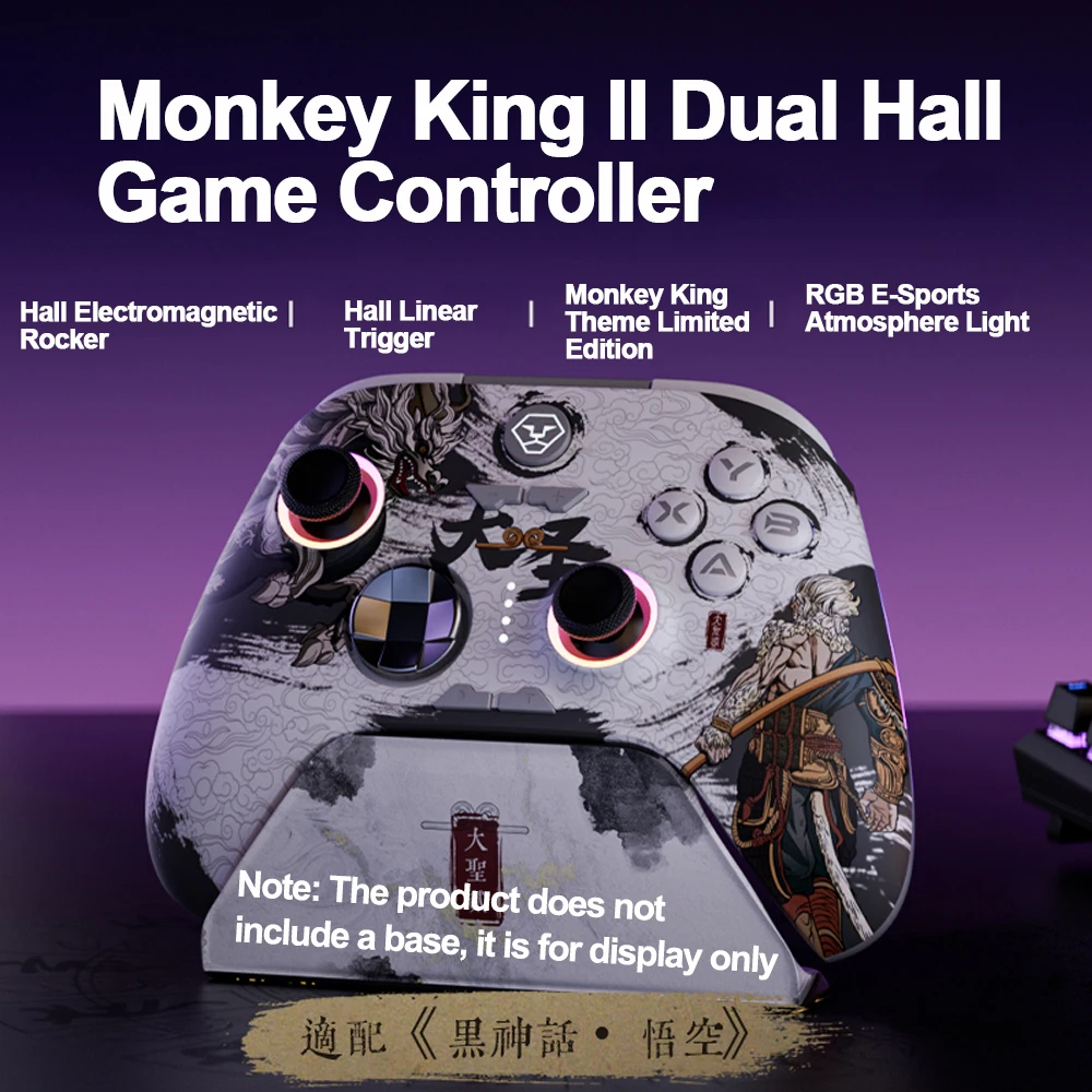 Gamepads Black Myth Wukong Wireless or Wired Bluetooth Android Gaming Controller RGB Hall Effect Joystick Trigger Free Shhiping