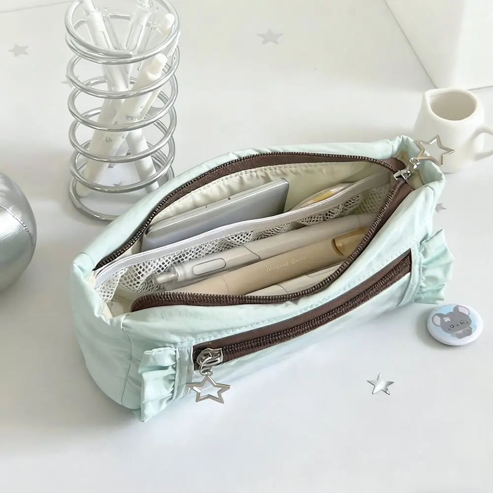 

Милый прозрачный пенал с окном, большая емкость, многофункциональная сумка для ручек, значок, дисплей, сумка для хранения канцелярских принадлежностей, сделай сам