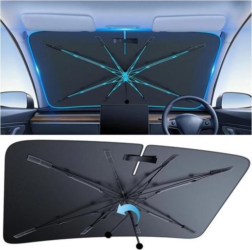 Parasol Universal para coche, cubierta plegable para parabrisas, mango plegable, protector solar para camioneta SUV MPV, accesorio de verano para coche