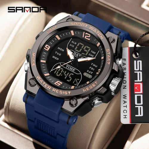 Relojes militares tácticos para hombre, reloj estilo G para hombre, reloj deportivo, reloj de pulsera de cuarzo analógico de lujo de marca para hombre, resistente al agua 50m