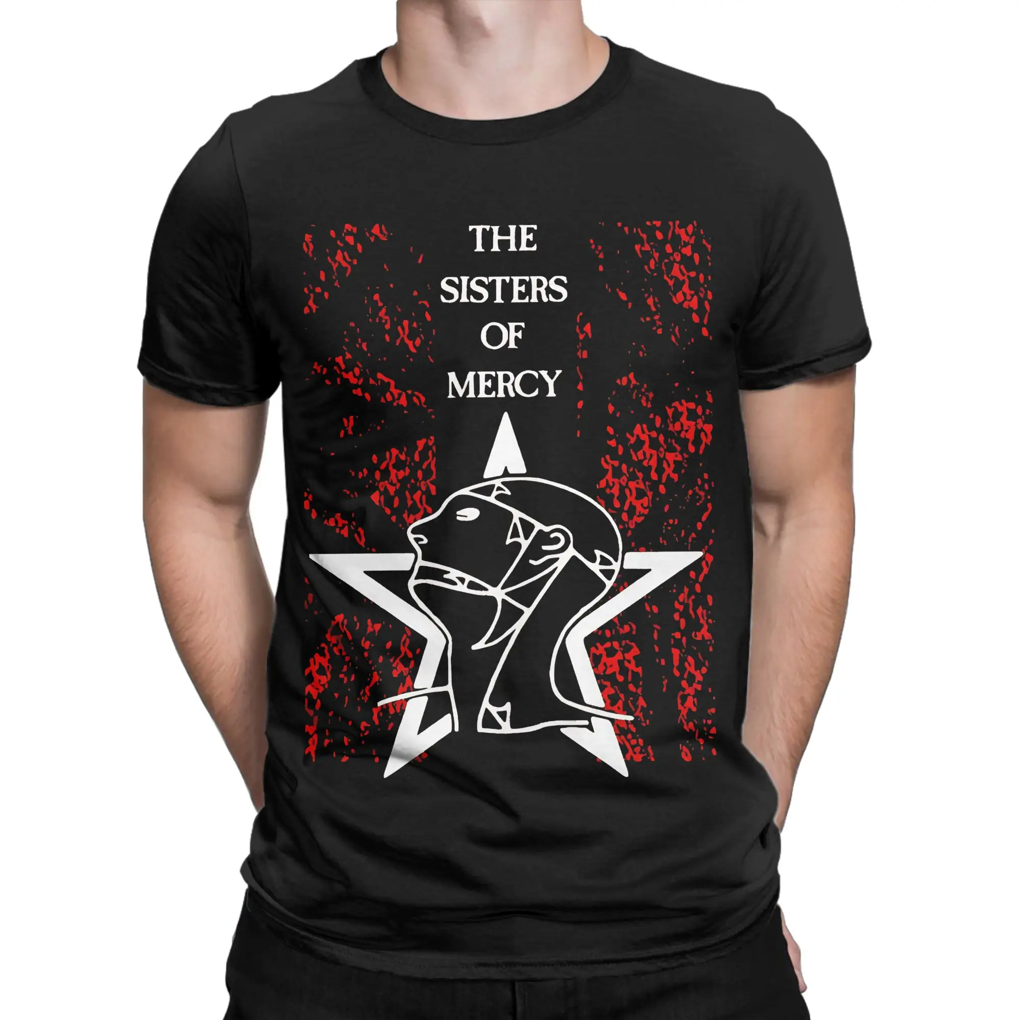 T-shirt essentiel et amusant 100% coton The Sisters Of Mercy Tops Tees pour hommes
