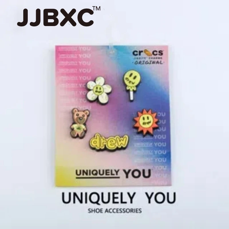 

Набор подвесок JJBXC, пряжка для обуви и аксессуары (с картоном), серия Cartoon Drew Sunflower