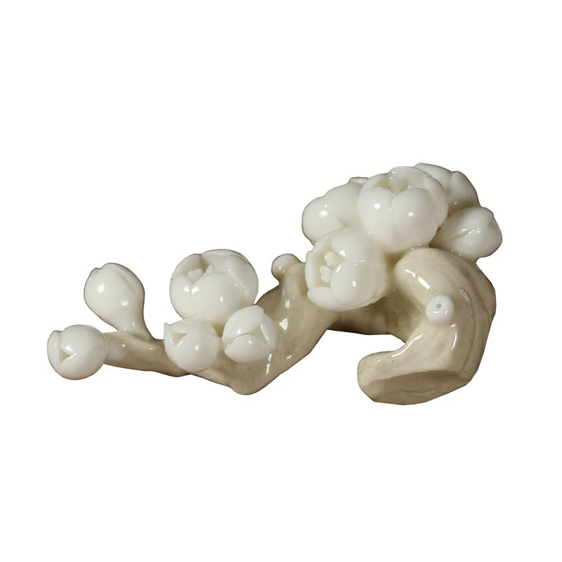 

Hand-kneaded flowers and wood ashes shelving tea pet handmade creative handmade accessories shelf pen shelf