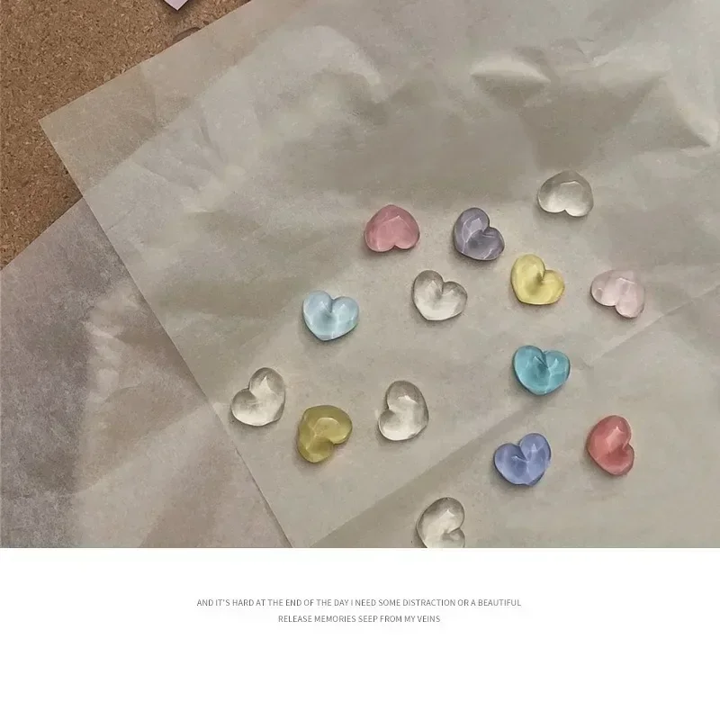 40 Uds. De cristal transparente para decoración de uñas, oso, estrella de amor para mostrar diseños de esmalte de Gel, tablero de Color, herramientas de manicura con tarjetas