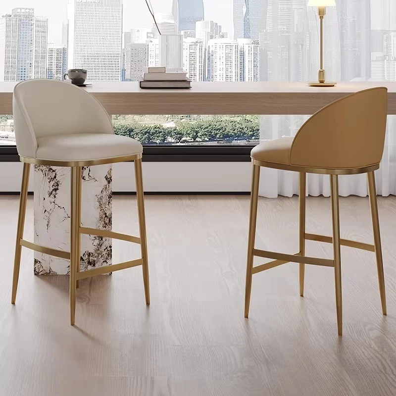 Tabourets de bar minimalistes, chaises de bar design nordique pour bureau, comptoir de cuisine, banquette confortable et moderne, meubles tendance