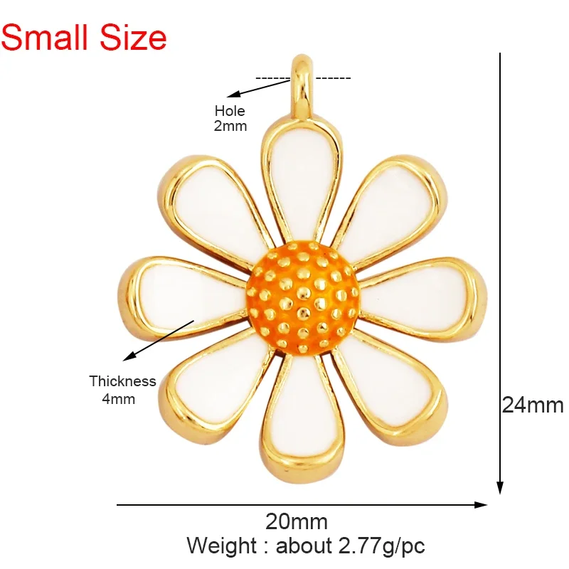 Maple Rose Sunflowr leave charm pendant ,Trendy 18K Gold Zircon Necklace Accessories DIY Handy Craft Jewelry L33