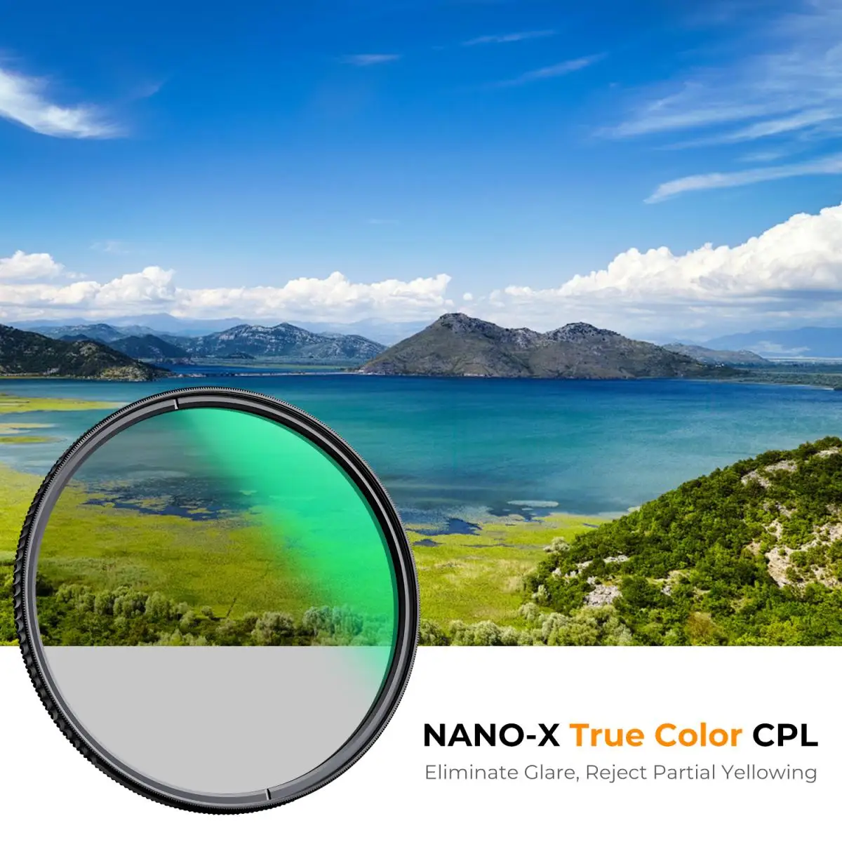 K&F Concept 49-82mm Nano-X Series CPL Filter True Color Circular Polarizers Filter with 28 Multi-Layer Coatings for Camera Lens