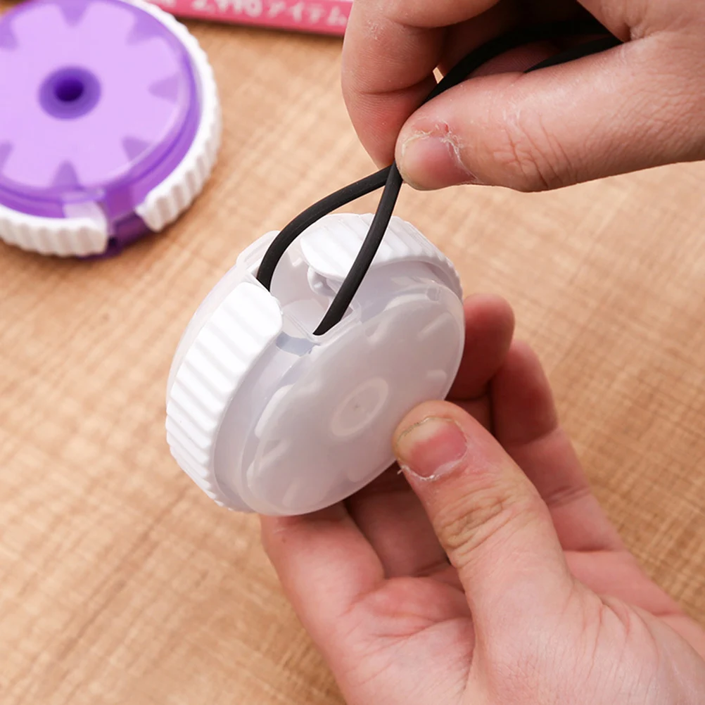 

Cute Mini Headphone Cable Organizer Bright Color Portable Wire Storage Box for Earbuds PC Laptop USB Line Keeper Data Cable