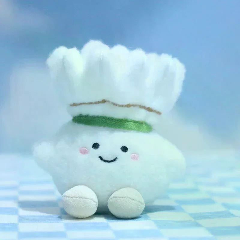 

1 Piece Creative Pendant Cute Cartoon Badminton Keychain Soft Cotton Filled Plush Doll Backpack Decoration Holiday Birthday Gift