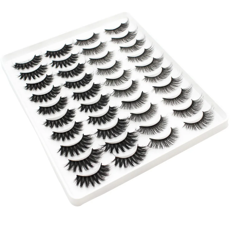 Lashes 20/8/5pairs thick eyelashes extension multi-style fake lashes beautiful natural and soft false eyelashes wholesale makeup