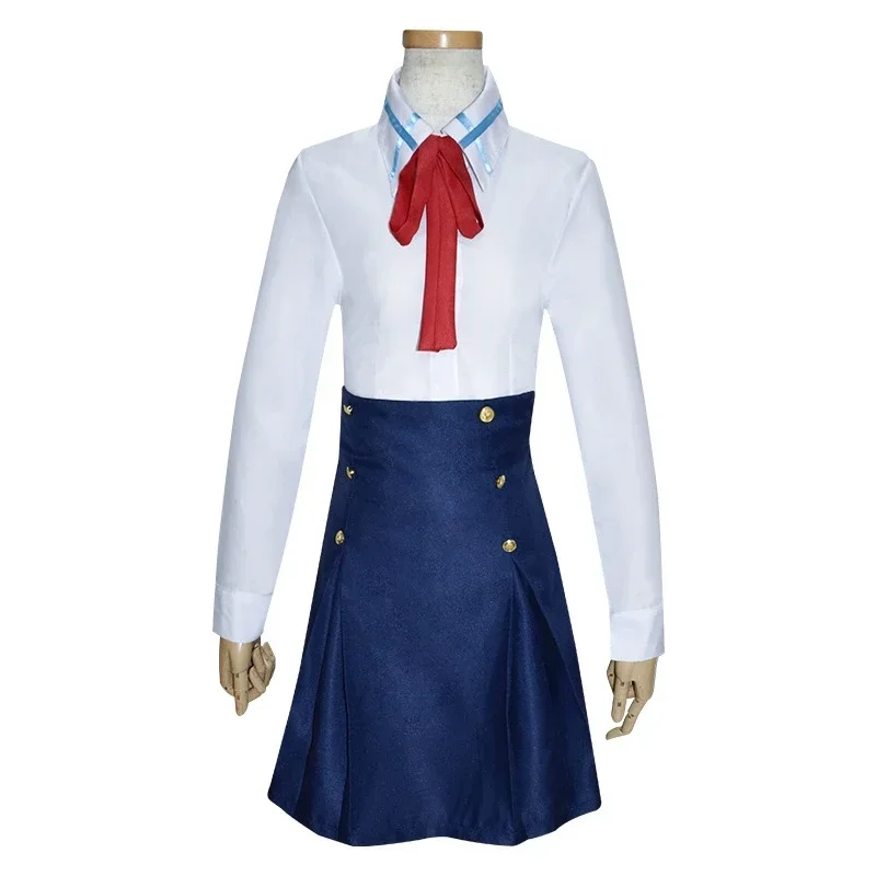 Sword Art Online SAO Yuuki Asuna School Uniform Coat Shirt Skirt Anime Outfit Cosplay Costumes