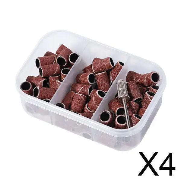 

4 шлифовальных ленты для дизайна ногтей для гель-лака с 75 коричневыми единицами