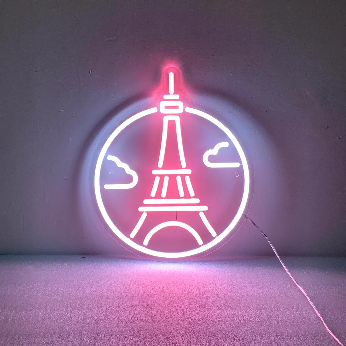 

Custom Eiffel Tower Neon Sign Eiffel Tower Bedroom Neon Lights Home Wall Decor Tower Wall Decor Gift for Tower Lover