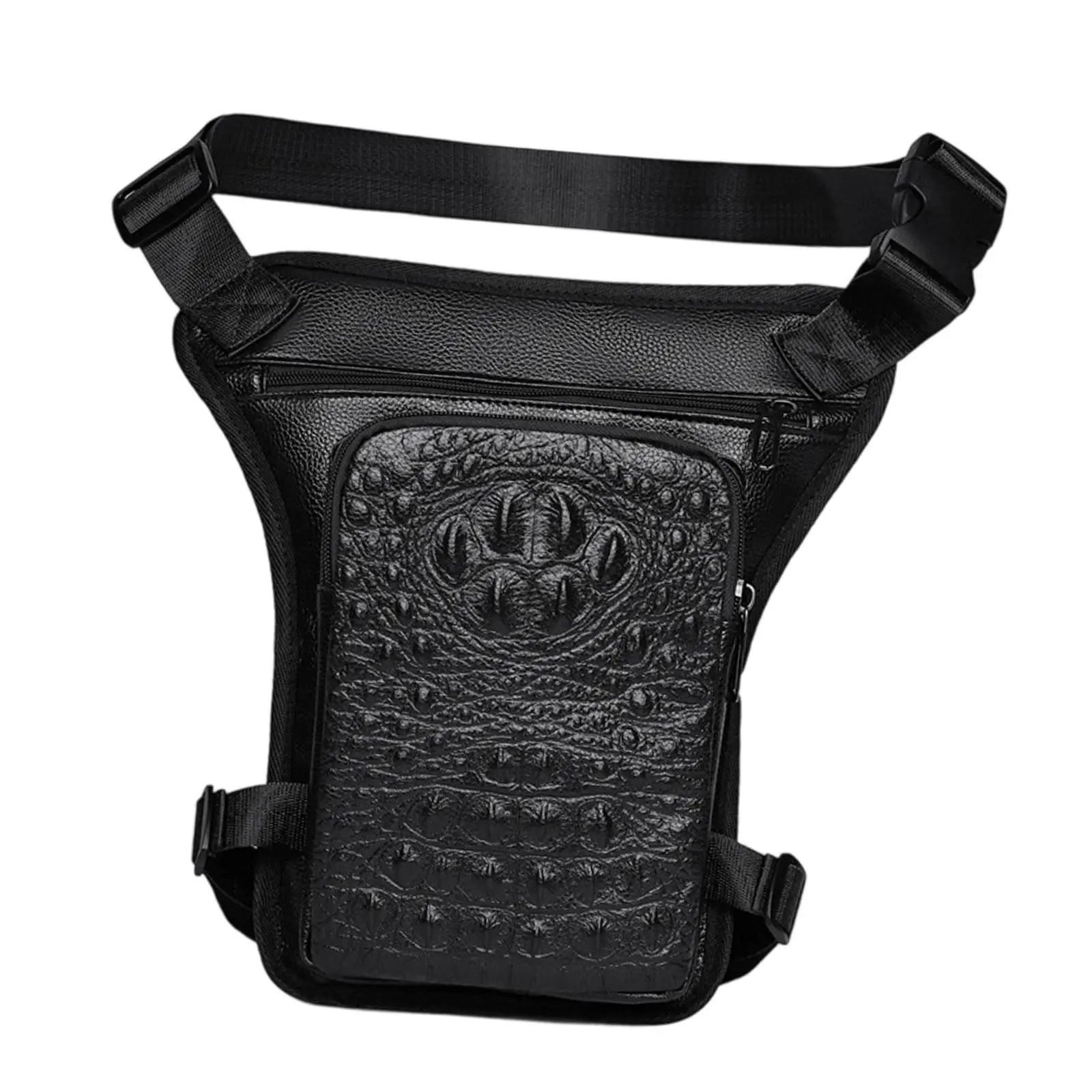 Drop Leg Bag Waterproof PU Material Practical for Men Belt Bumbag Waist Hip Pack for Fishermans Fishing Sporting Bike Campers